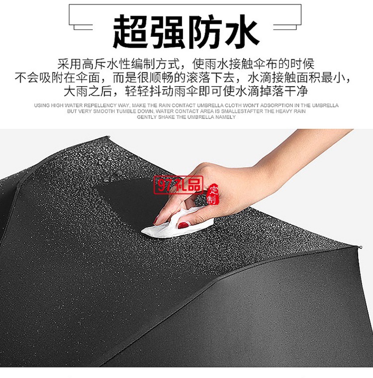 30寸纖維高爾夫傘 真雙層自動超大抗風直桿傘 可定制logo