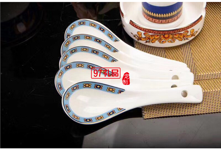 愛(ài)馬HERME白馬圖高檔骨瓷餐具28頭套裝禮盒碗盤碟瓷器歐式奢華
