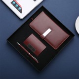 筆記本、名片夾、簽字筆商務(wù)三件套禮盒套裝