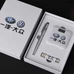 U盤、簽字筆、移動電源套裝高檔商務禮品定制
