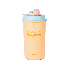 so.home 泰迪珍藏水蜜桃可愛(ài)暖手杯女生高顏值咖啡杯