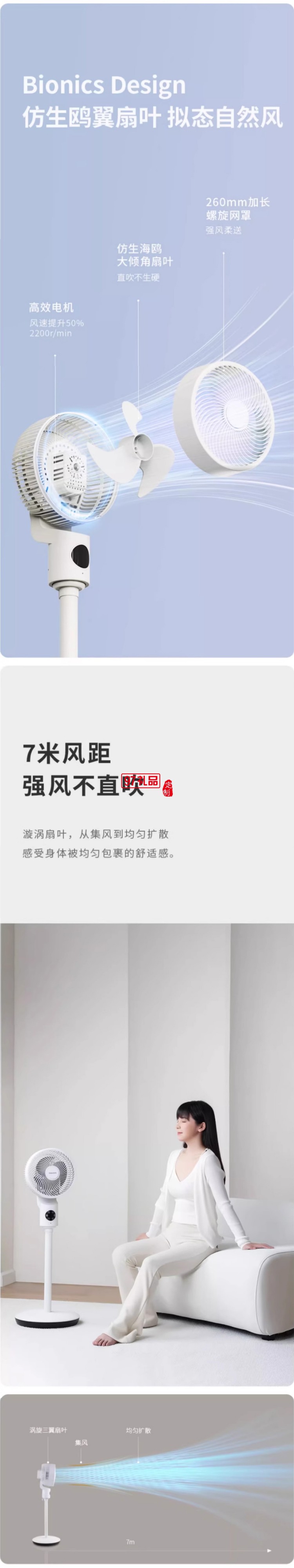 Glasslock蓋朗空氣循環(huán)扇家用落地扇立式語(yǔ)音搖頭定時(shí)靜音電風(fēng)扇